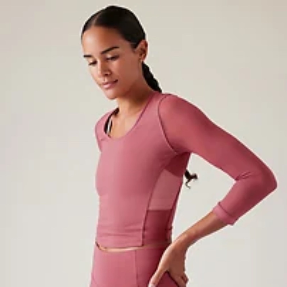 Athleta Pacer Mesh Top